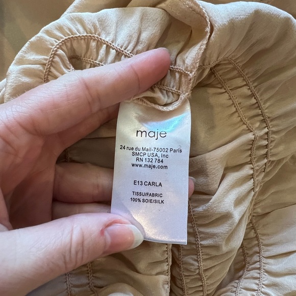 Maje 100% silk dress SOLD - Picture 5 of 8